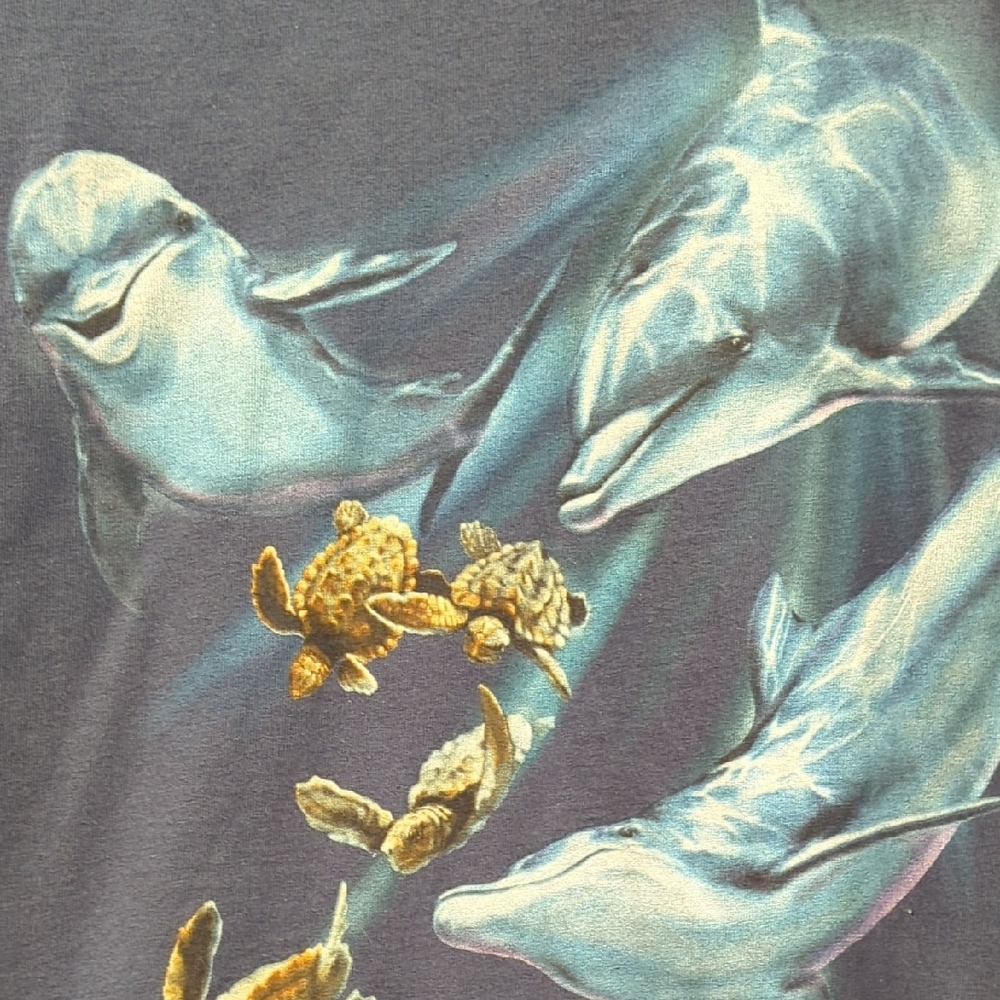 Blue Dolphin Graphic T-Shirt - Picture 3 of 3